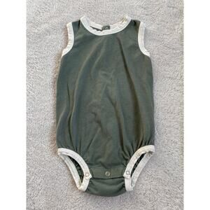 Kate Quinn Little Liam Green Sleeveless Bubble Romper- size 18-24m